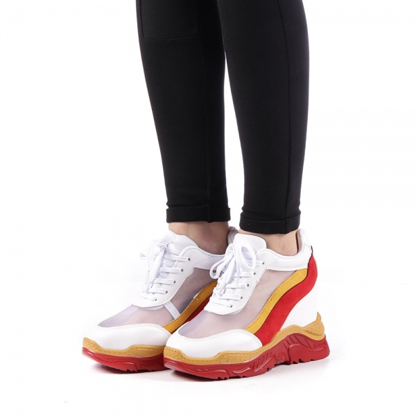 Γυναικεία αθλητικά παπούτσια Gotter κόκκινα, 3 - Kalapod.gr